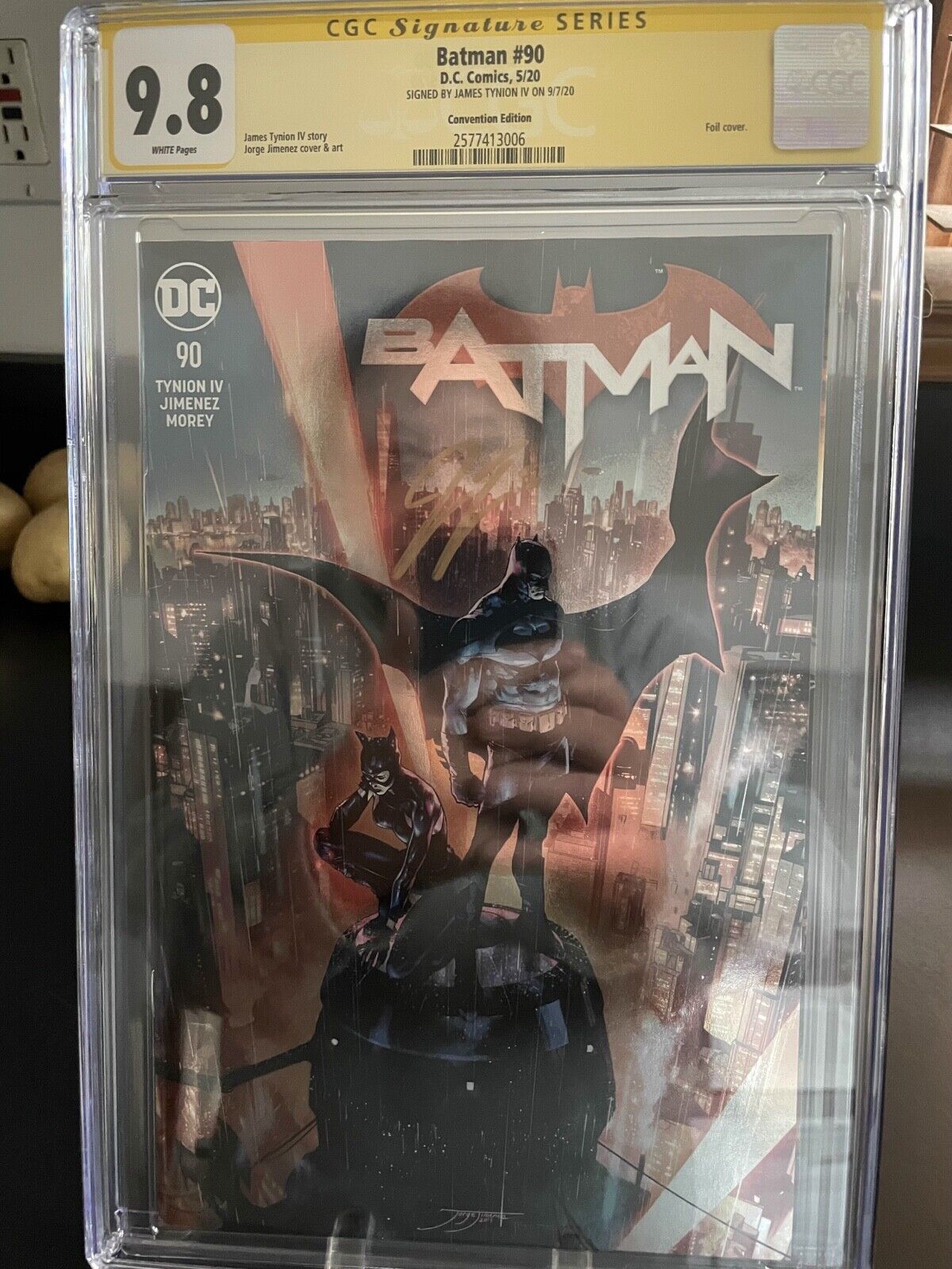 Batman #90 CGC 9.8 SS Tynion IV ECCC Convention Only Foil Variant Cover