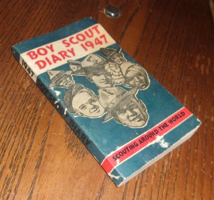 1947 BOY SCOUT DIARY - World Brotherhood Edition - amazing historical scouting