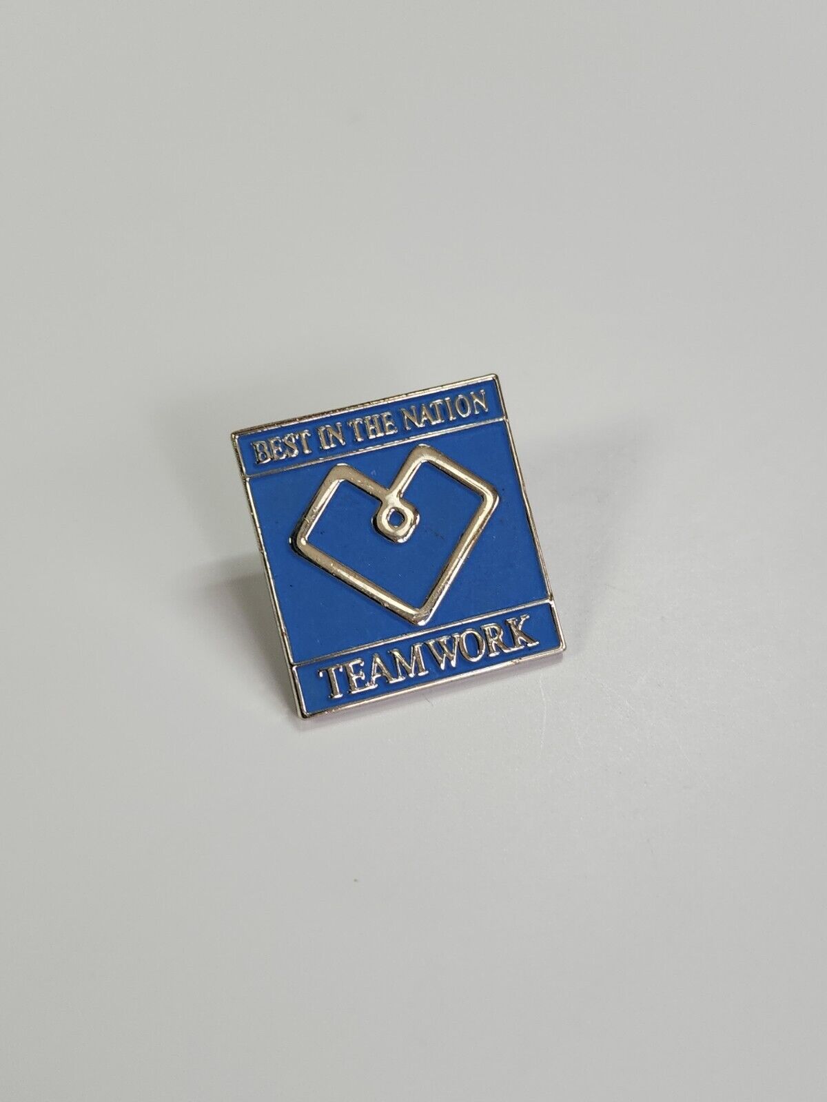 Best In The Nation Teamwork Lapel Pin Blue Color 