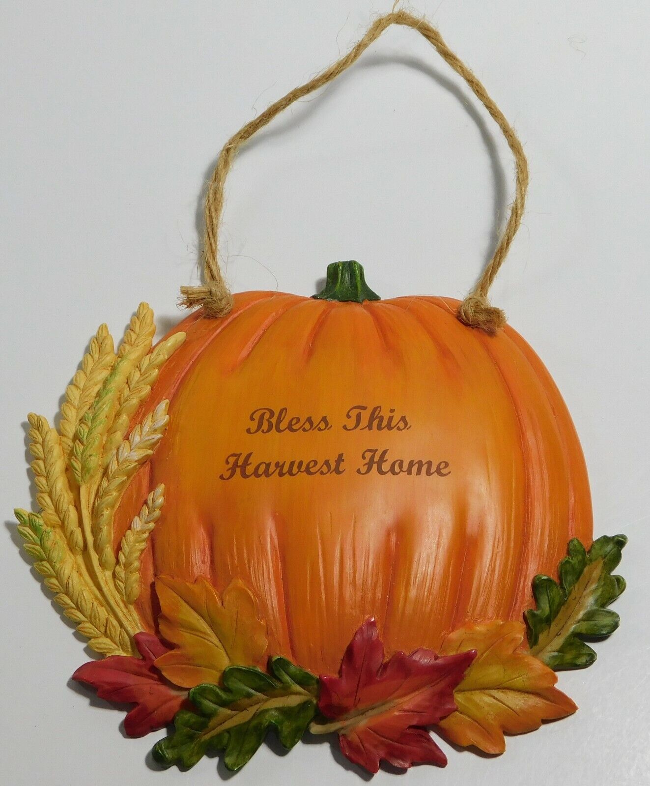 Russ Berrie & Co Harvest Homecoming Hand Painted Bless This Harvest Home 26700