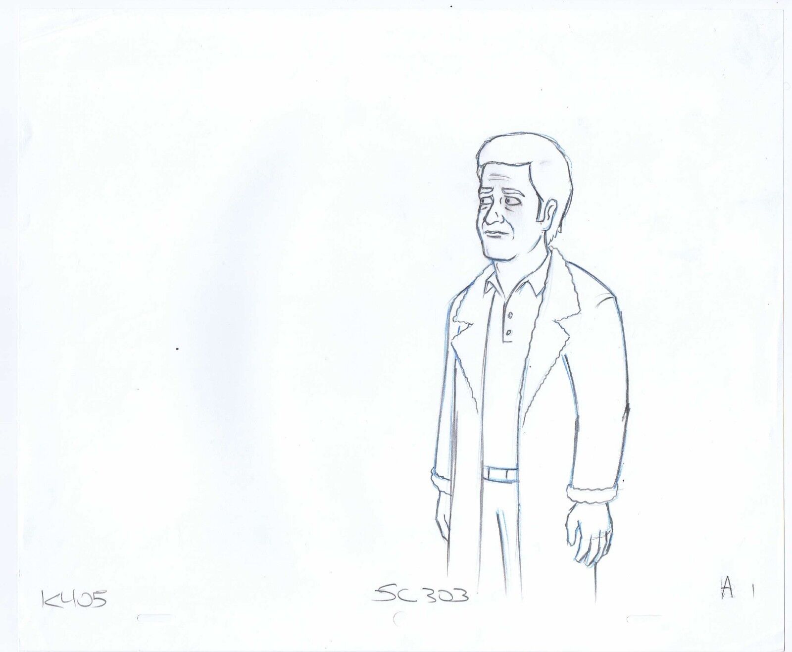 King of the Hill Don Meredith Original Art Animation Pencils K405 SC 303 A-1