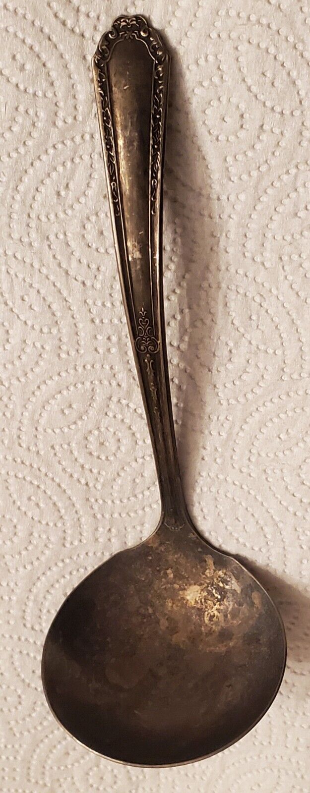 vintage Marianne Silverplate small Serving Ladle Spoon - Antique Fancy Serving