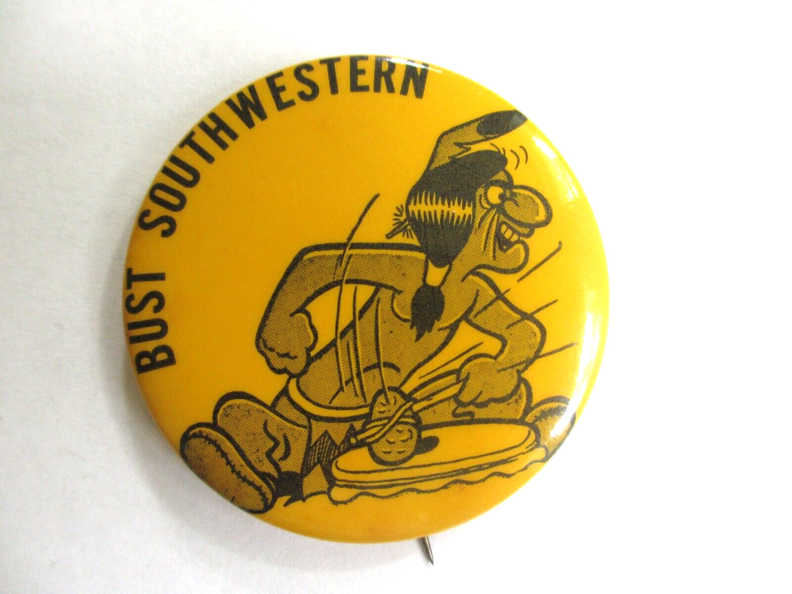 Vintage 1967 Ottawa University Kansas Homecoming vs. Southwestern College Button