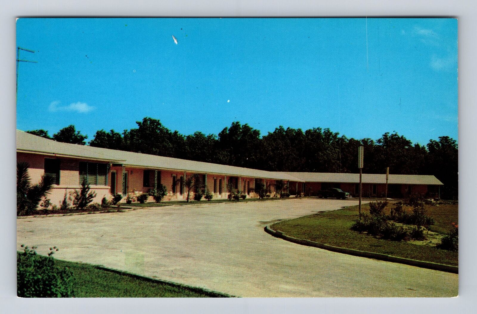 Starke FL-Florida, Bradford Motor Court, Advertising, Antique Vintage Postcard