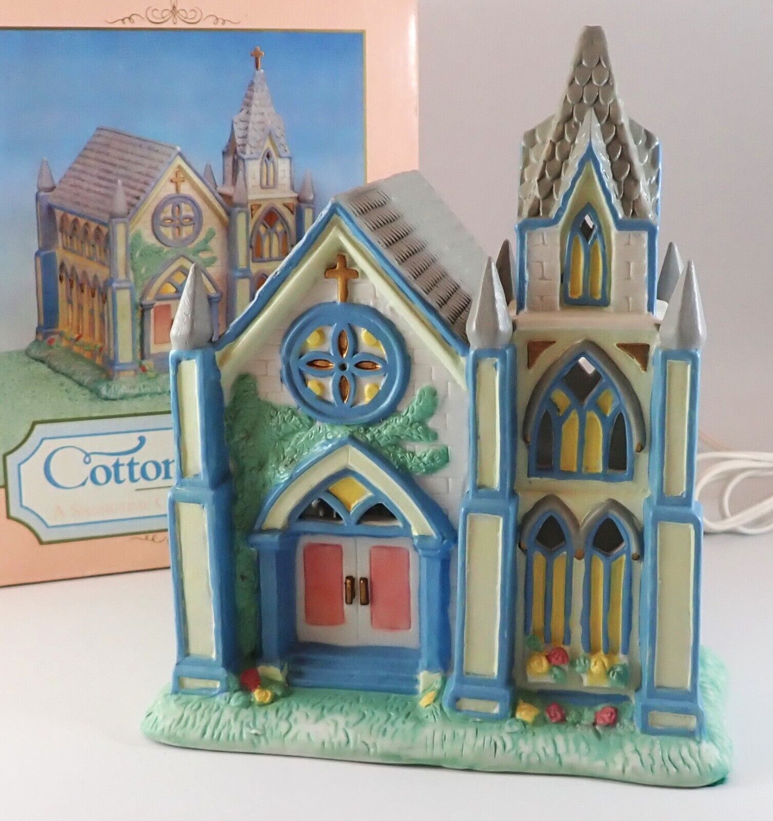 Cottontail Lane Cathedral Midwest of Cannon Falls NOS Lighted Easter