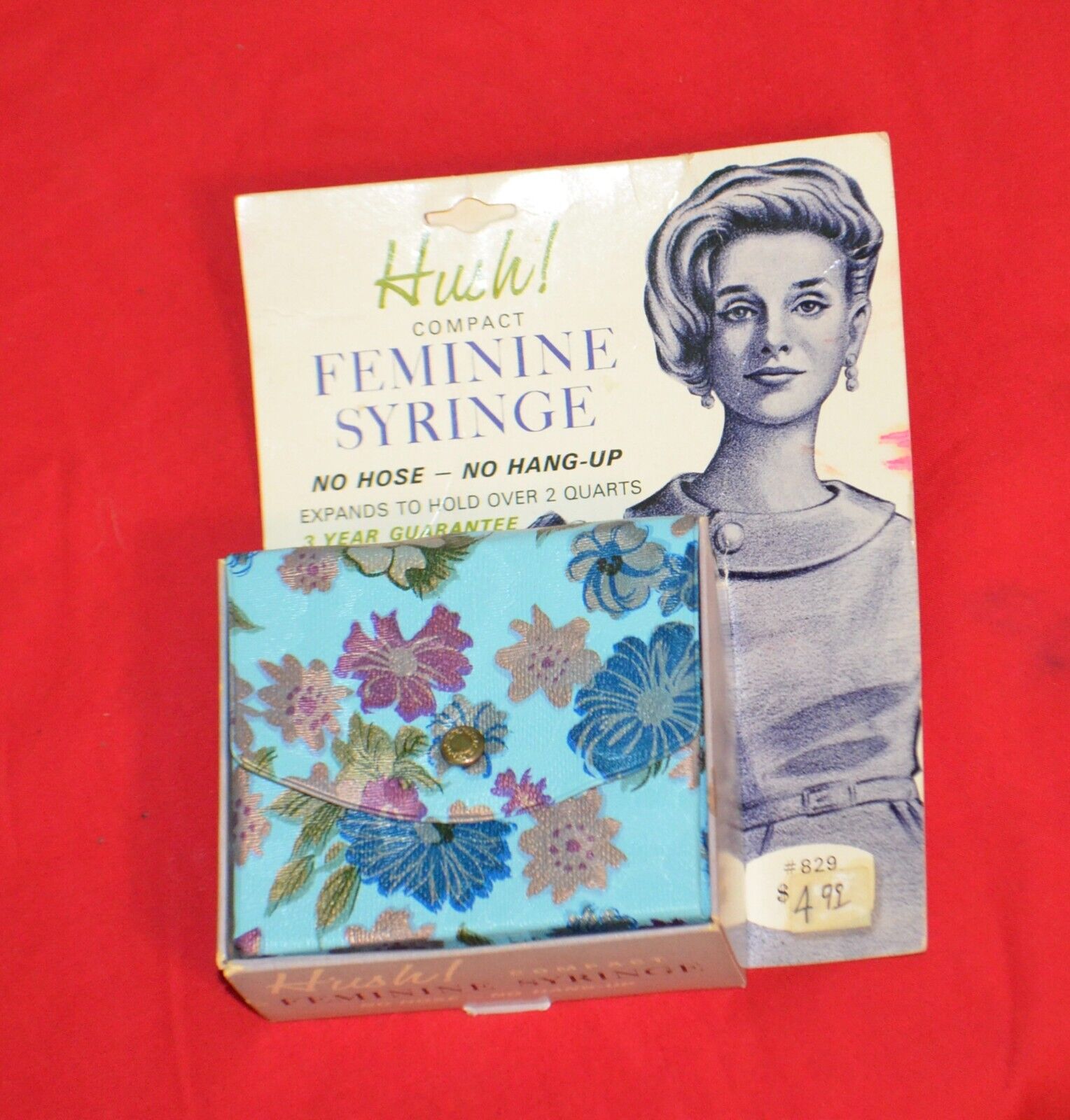 Vintage 1960's Hush Feminine Syringe Douche Unused w/Box Sealed Bag