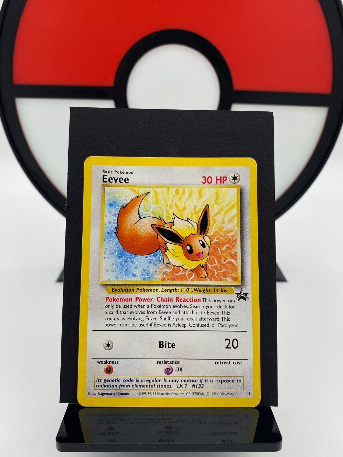 Eevee #11 Promo JR East Stamp Rally Gold Course Pokemon Card | English | LP