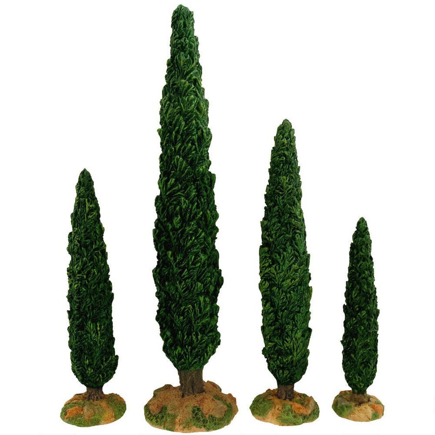 Fontanini by Roman Inc., Cypress Tree 4-Piece Set, 5\