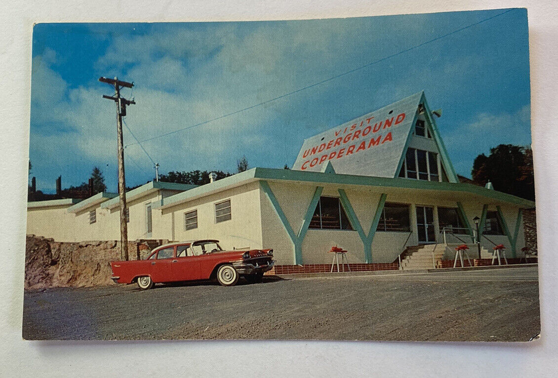 Vintage Postcard c1950s~ Retro View of Underground Copperama ~ Houghton Michigan
