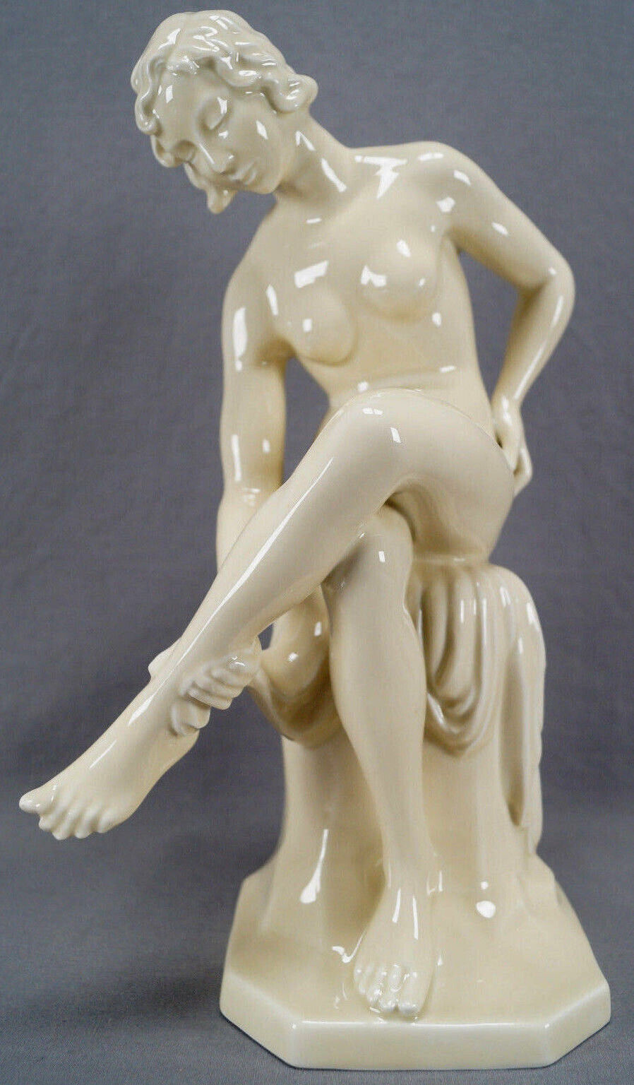 Neu Tettau Gerold Large 13 1/4 Inch Tall Nude Female Figurine Circa 1920 - 1937