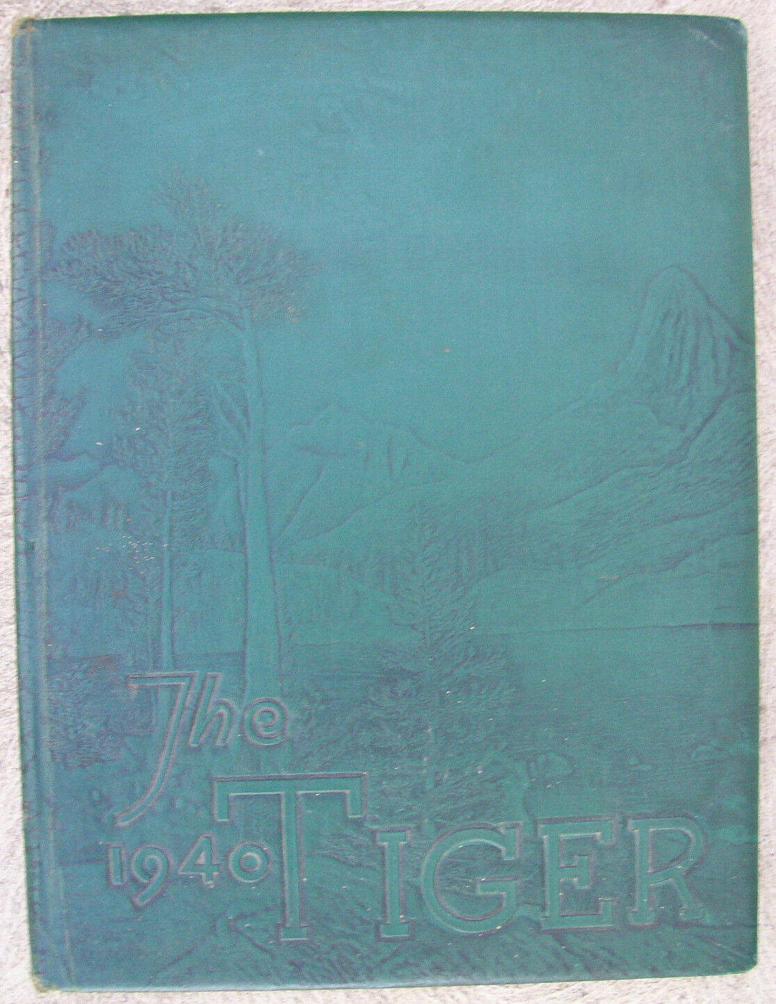 Vintage Yearbook 1940s Original Hardcover World War II Era Reedley College CA