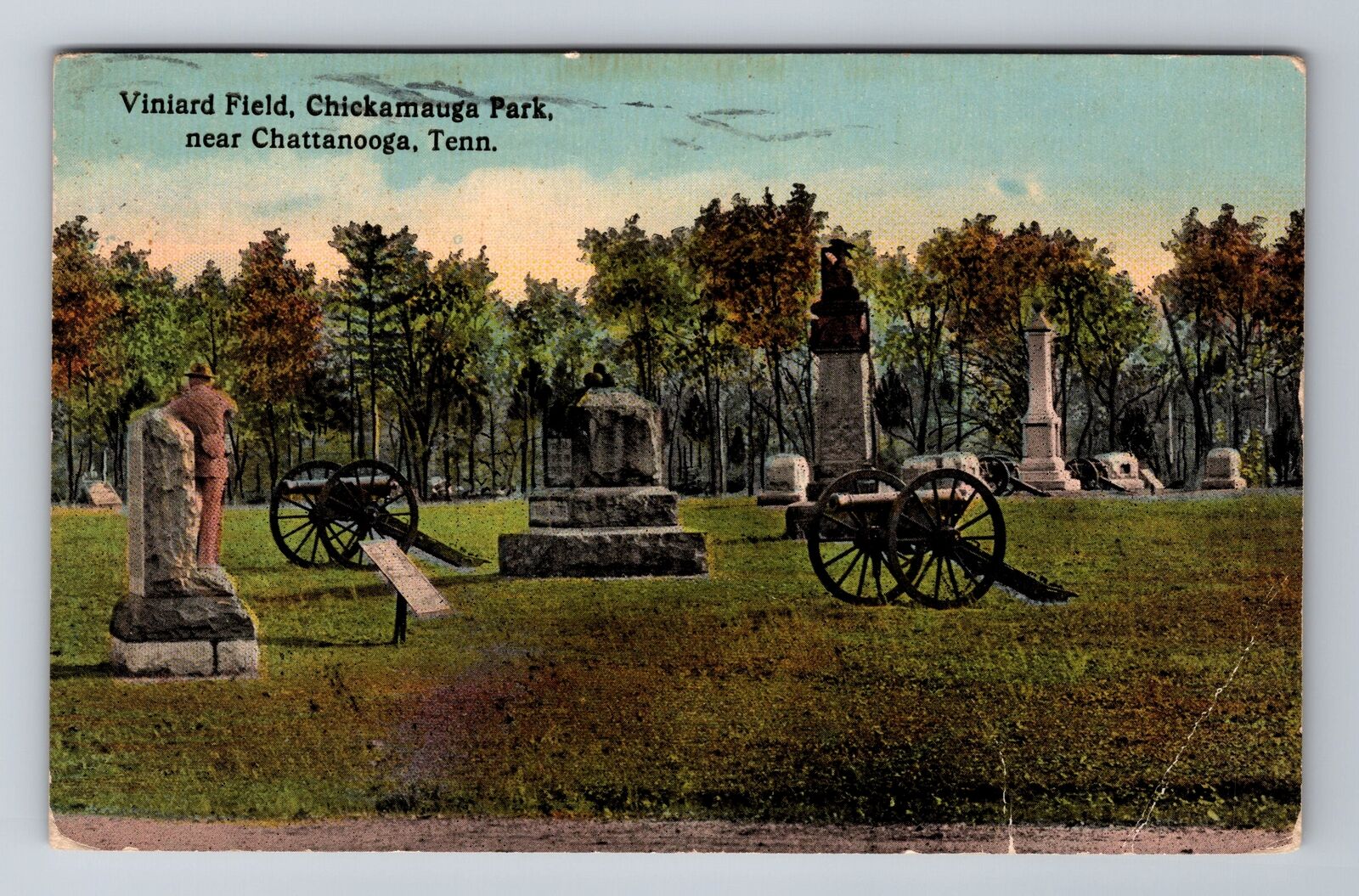 Chattanooga TN-Tennessee, Viniard Field, Antique, Vintage c1914 Postcard