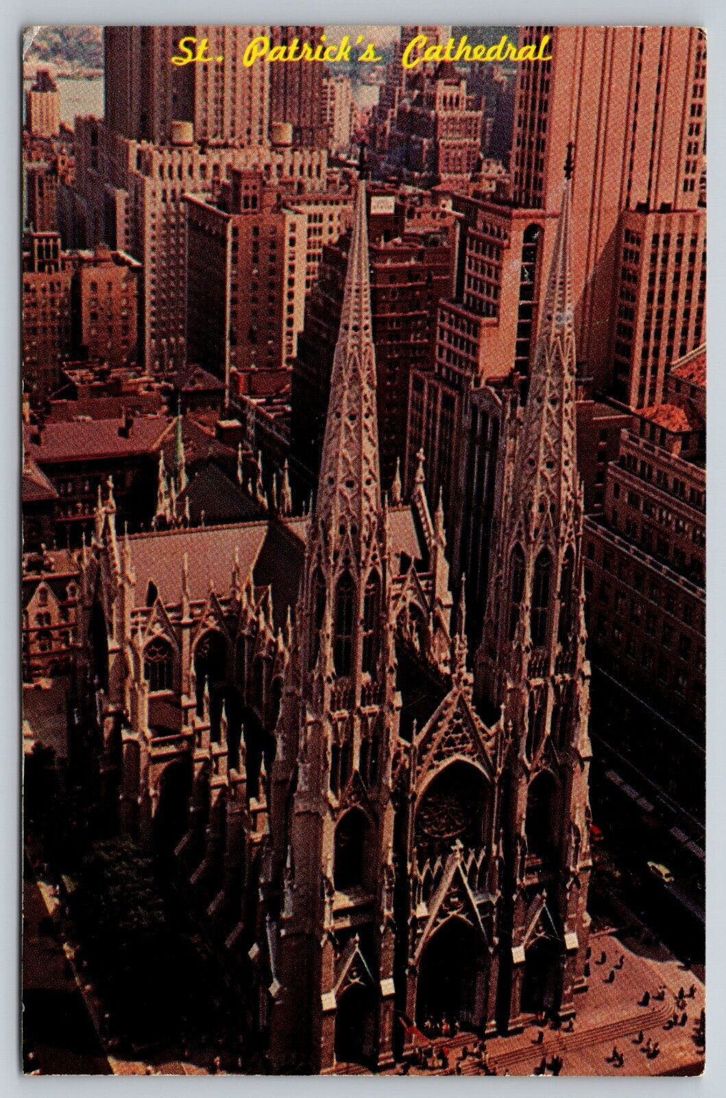St Patrick\'s Cathedral New York City 50th Street View Church Vintage Postcard 26