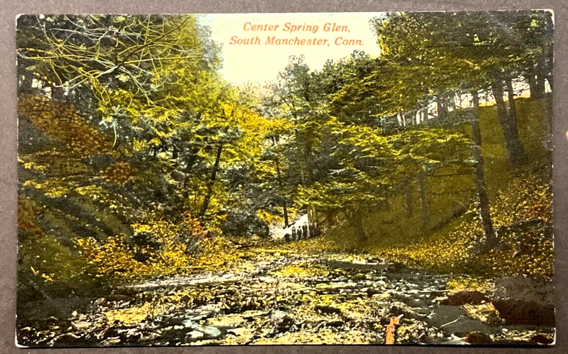 South Manchester CT View of  the Center Spring Glen SHIPS FREE