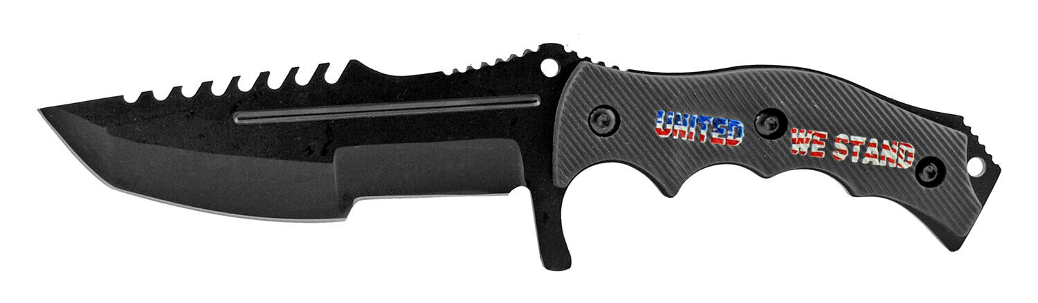 8.5 inch United We Stand Tactical Combat-Survival Knife w/sheath-FREE SHIP
