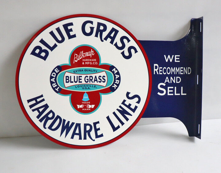 Belknap BLUEGRASS HARDWARE Flange Sign Tool  Modern Retro  Louisville blue grass