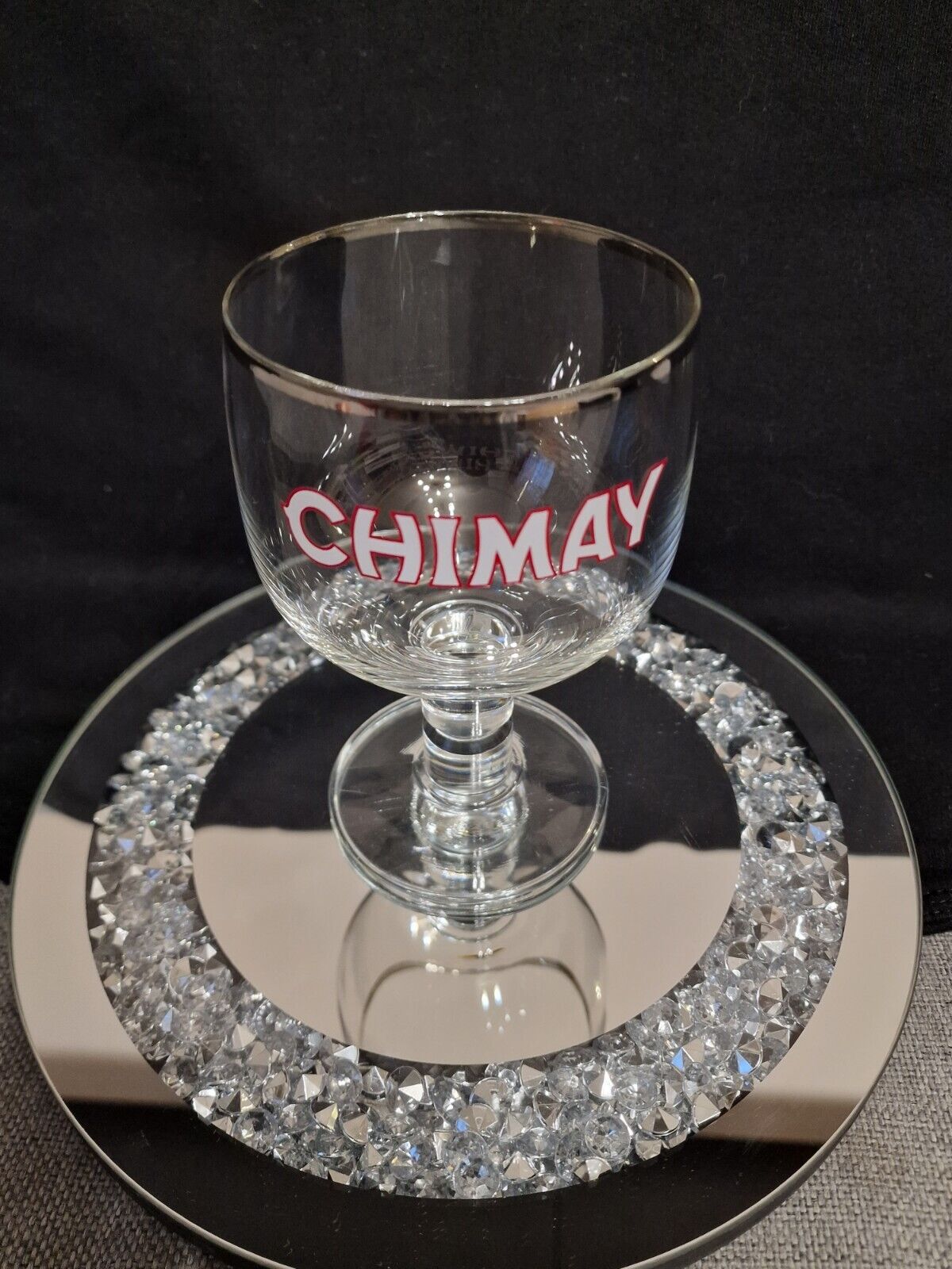 CHIMAY NUCLEATED 33cl Belgian Beer Glass. Brand new.