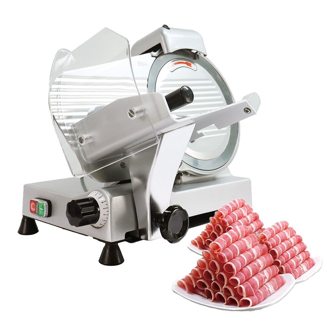 Kolice Semi-Automatic Meat Slicer Electric Deli Food Slicer-240W, 10\'\' Blade