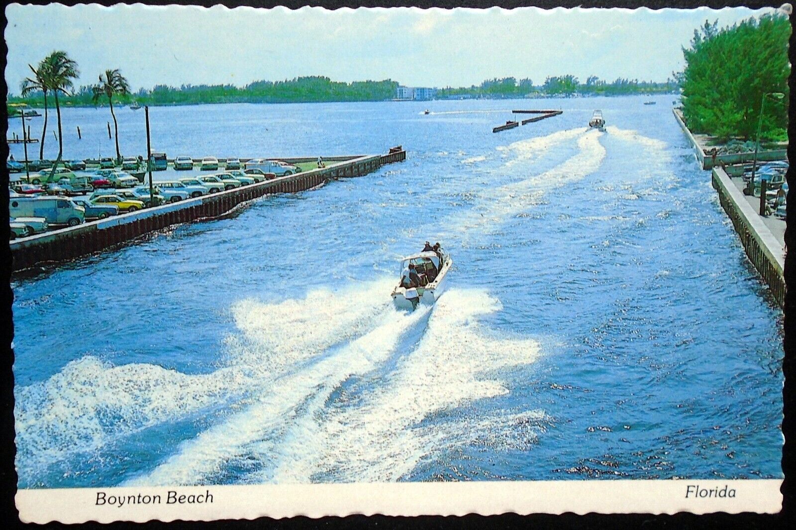 Motorboat on the Intercoastal Waterway, Boynton Beach, Florida