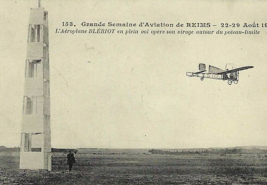 CL-476 Reims Grand Semaine Race French Aviation Aeroplane Divided Bck Postcard