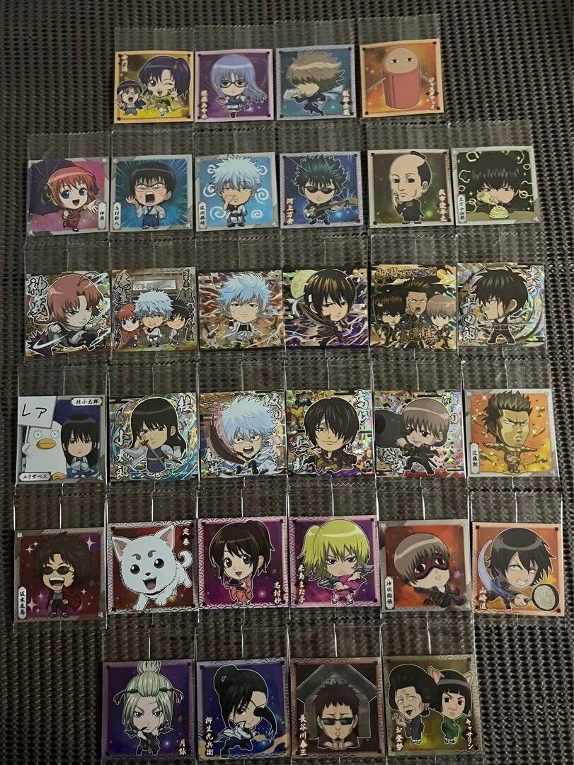 Gintama Seal Wafer Sticker Complete Set All 32 types BANDAI Japan New