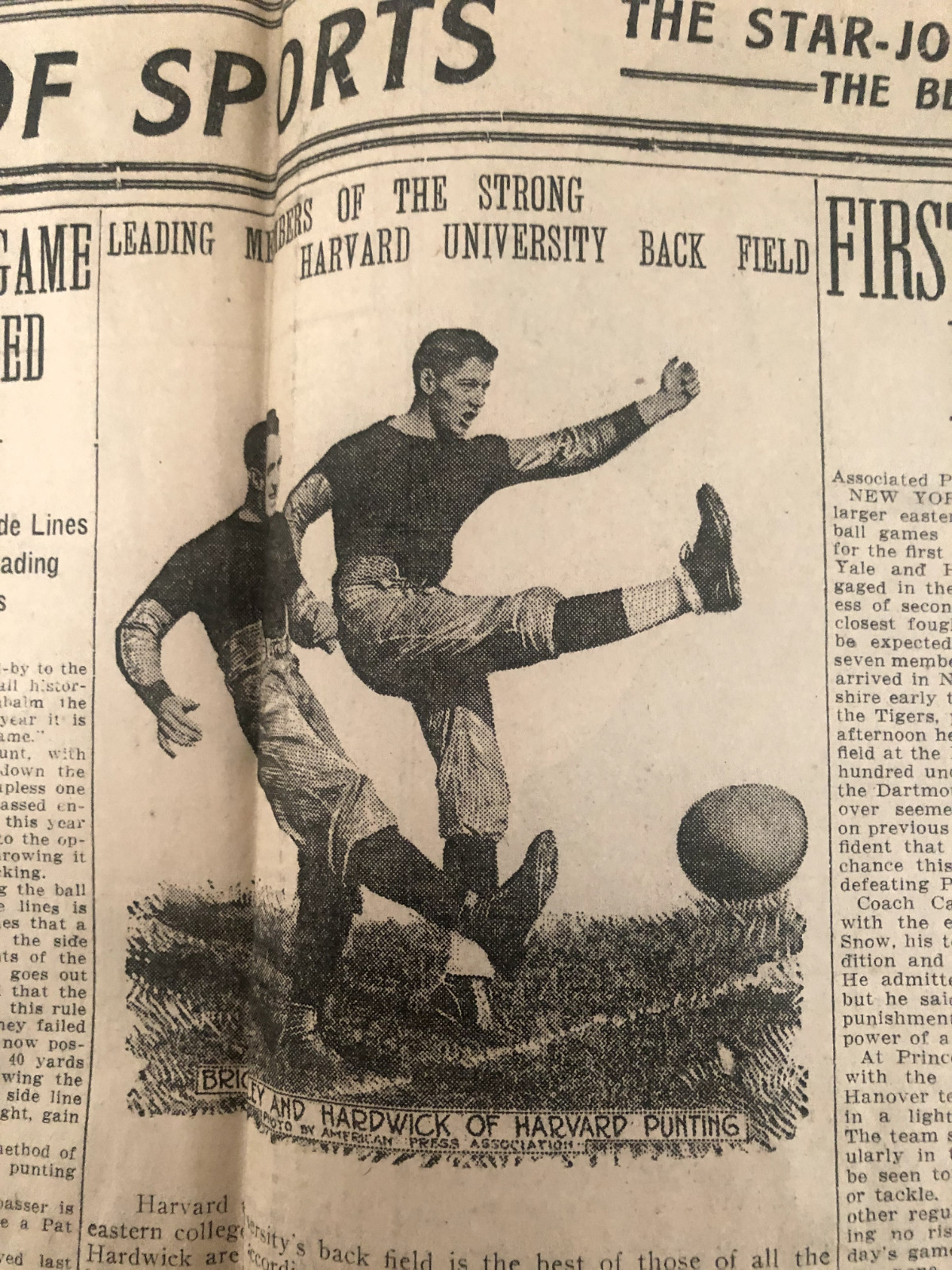 OCT 24 1913 Newspaper PUEBLO COLORADO Harvard Football World Series GIANTS BB