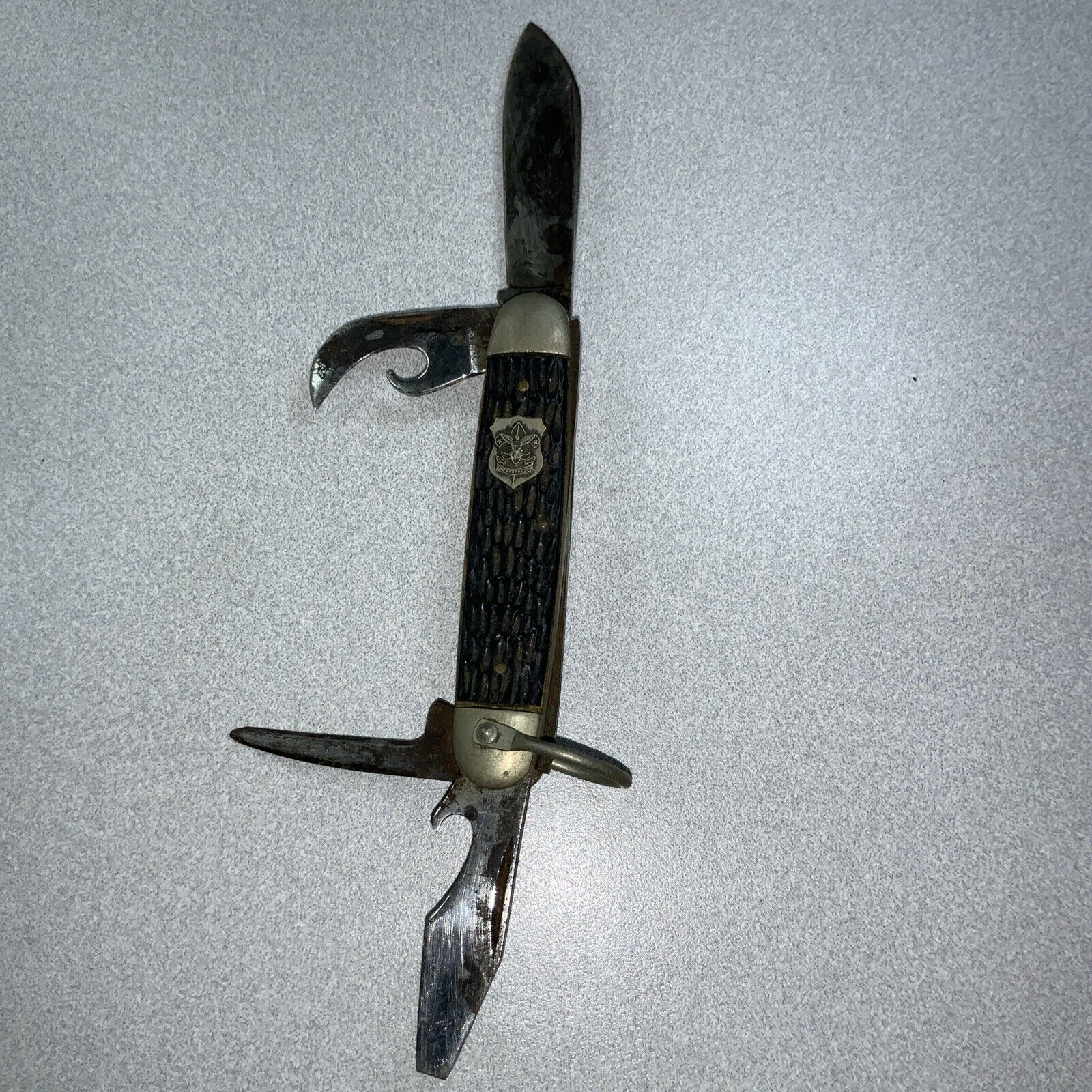 Vintage Imperial Boy Scout of America  Pocket Knife, 4 Blade. Project Knife