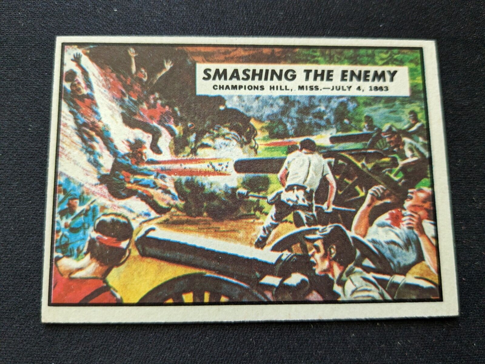 1965 A&BC Civil War News Card # 48 Smashing the Enemy (EX)