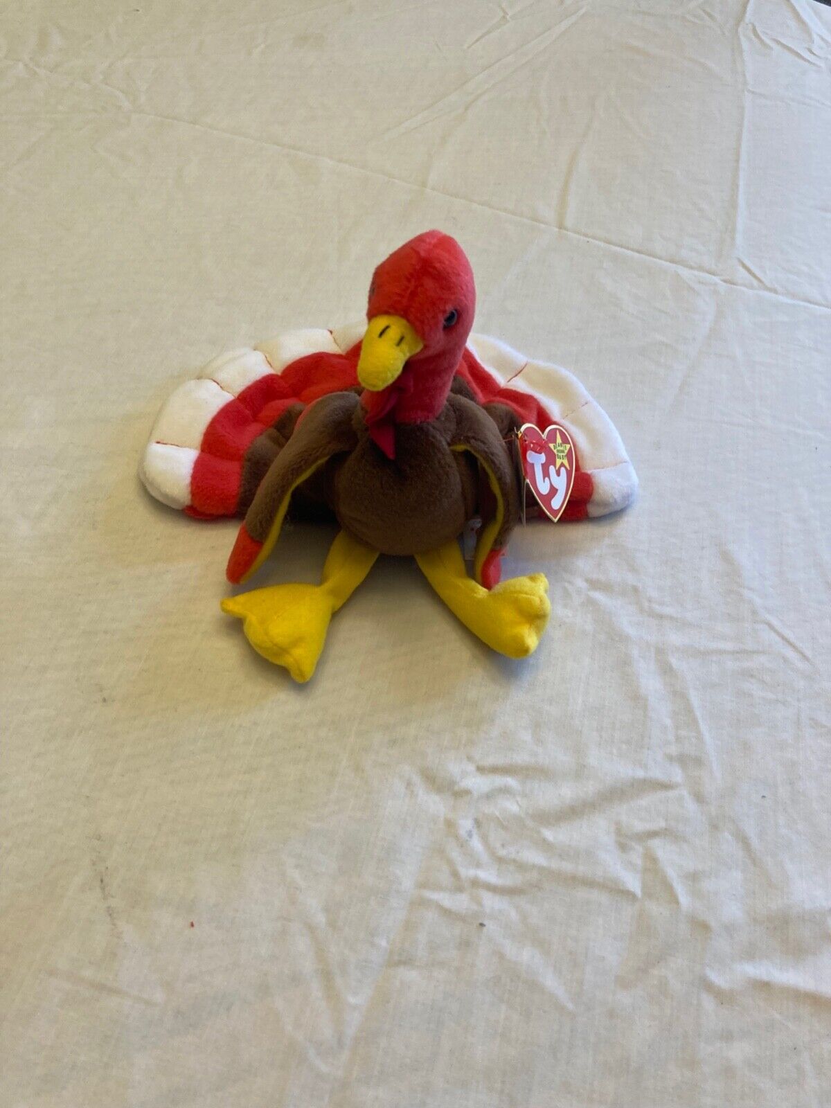 TY Retired Beanie Babies Gobbles Rare Mint Condition with Errors