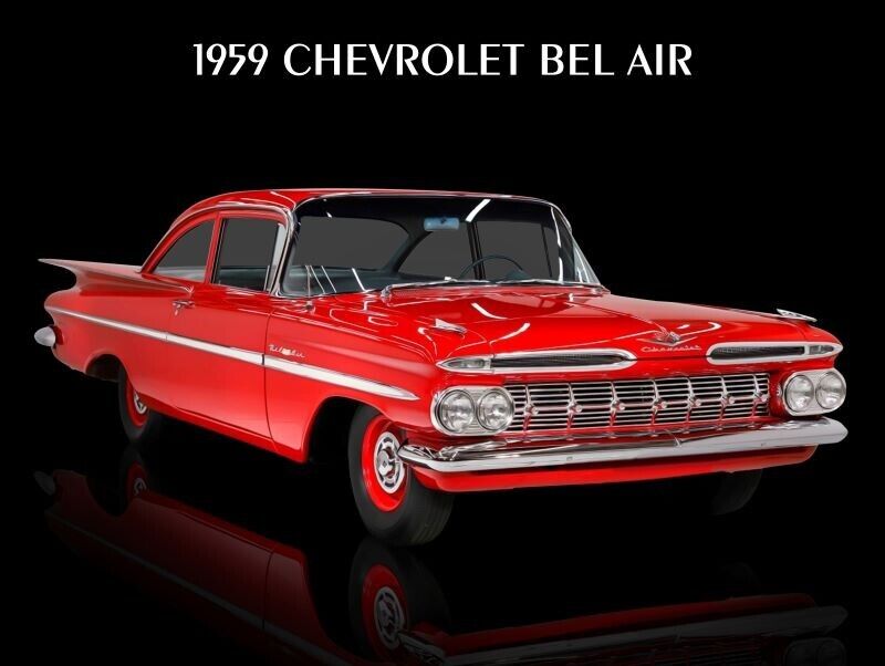 1959 Chevrolet Bel Air NEW METAL SIGN:  - 9 x 12\