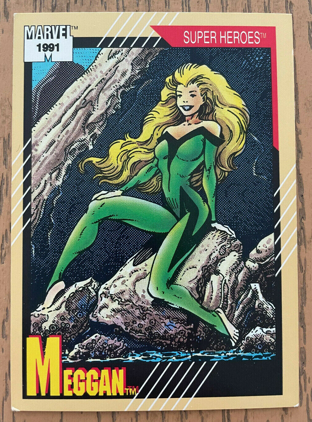 Meggan Marvel Impel 1991 Trading Card Super Heroes #37 Vtg Vintage 90s Excalibur