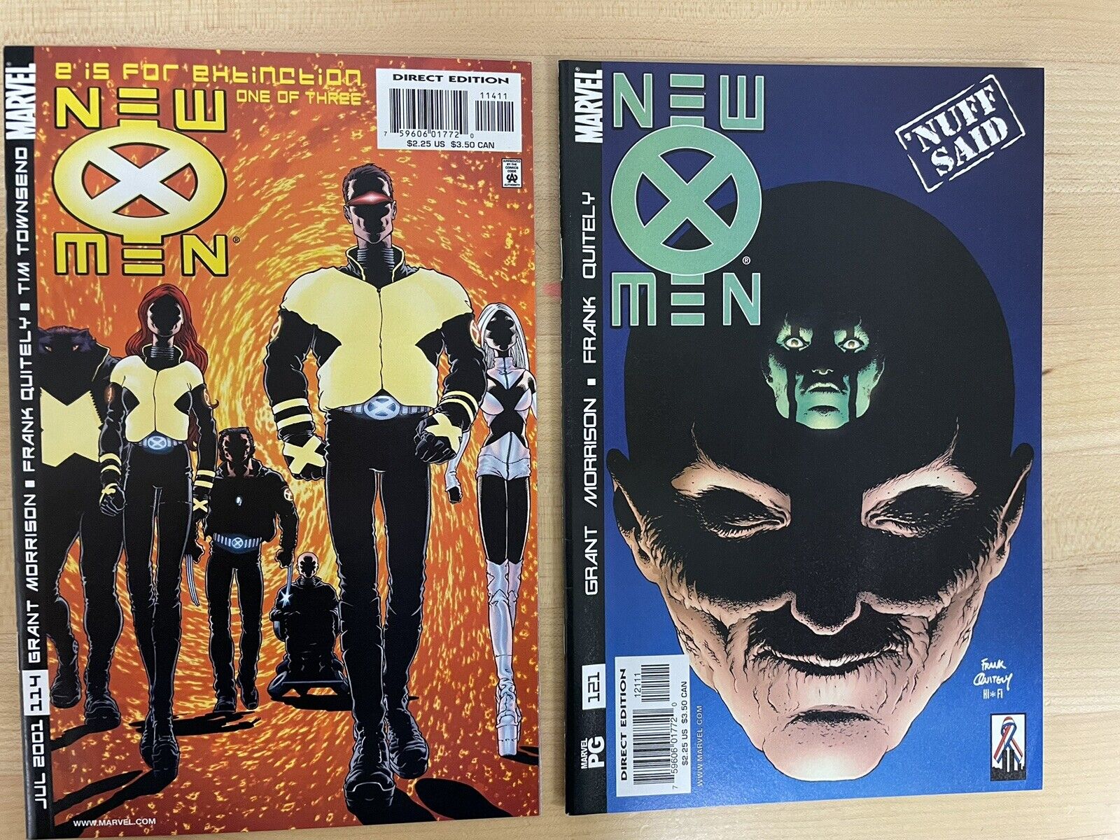 New X-Men 114 & 121 Marvel 1st Appearance & Cover Cassandra Nova 2001