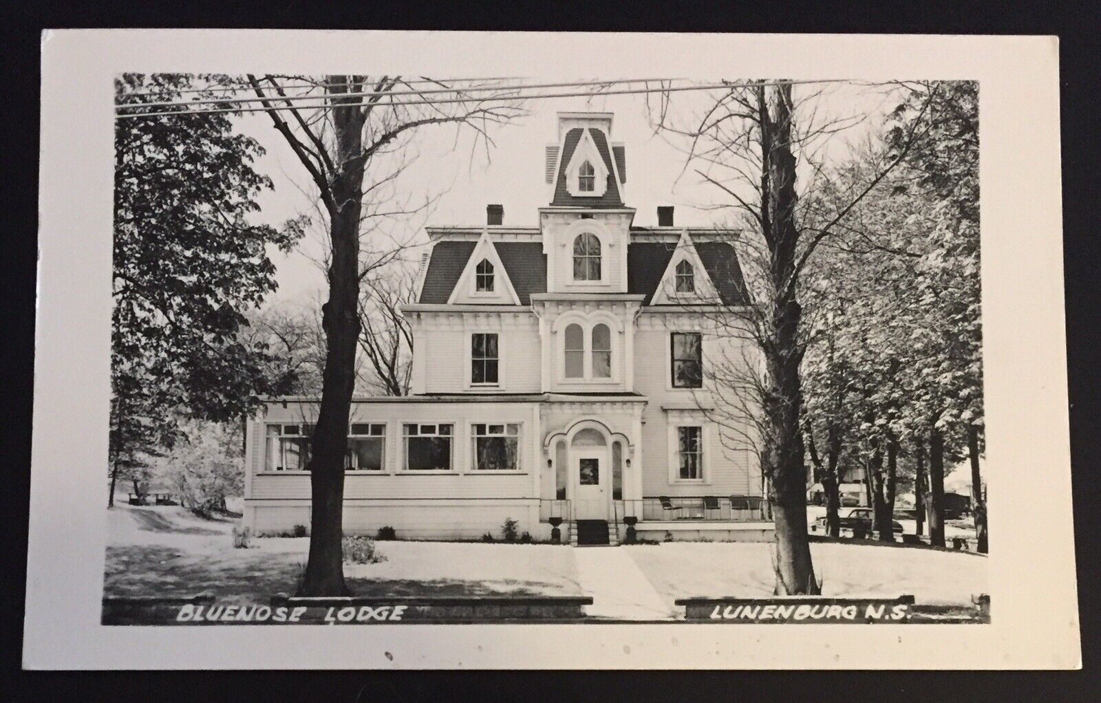 Bluenose Lodge Lunenburg Nova Scotia RPPC Antique Postcard