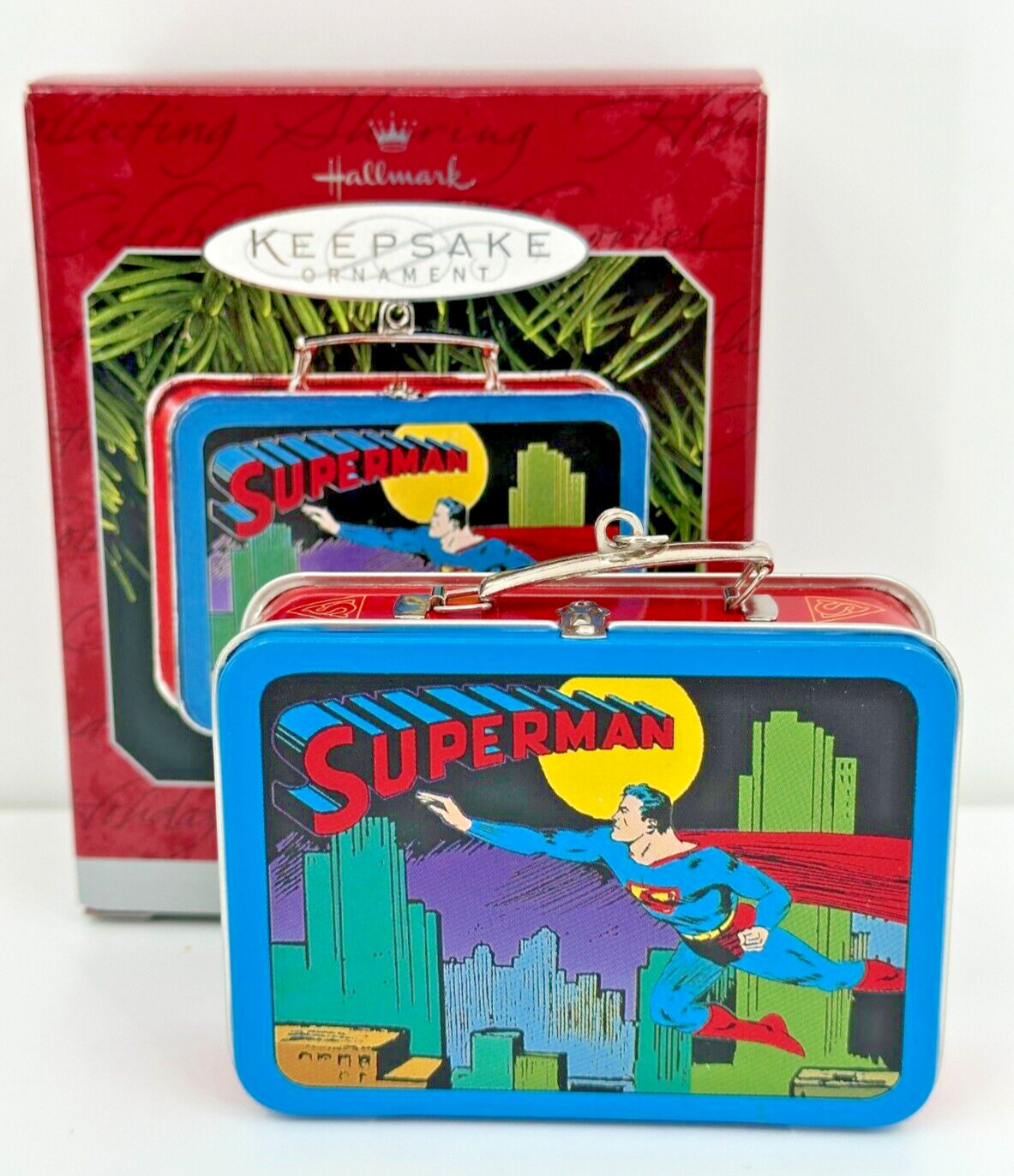 Hallmark Keepsake Ornament Superman Commemorative Edition Tin Lunchbox 1998