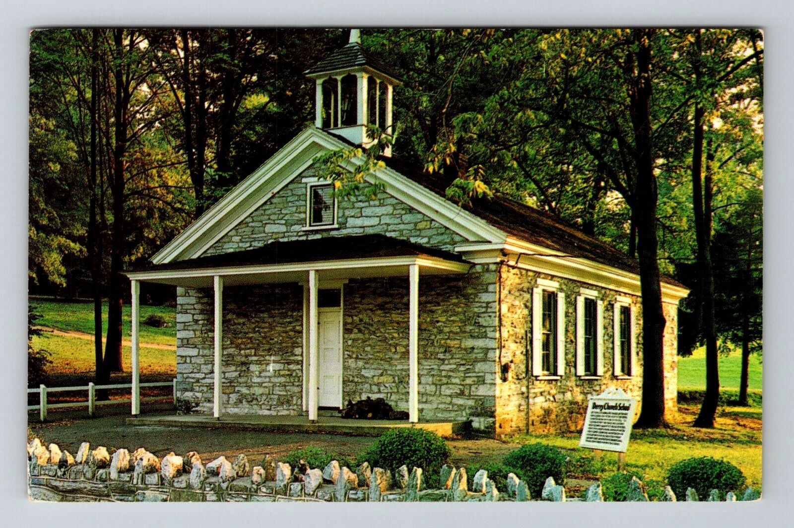 Hershey PA-Pennsylvania, Derry Church School, Vintage Postcard