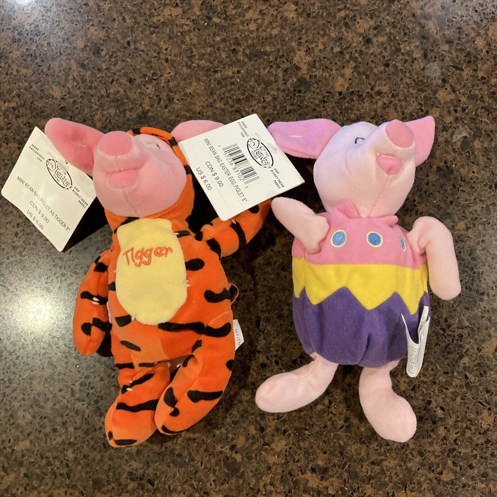 Set Of 2 Of Disneys Piglet Bean Bag