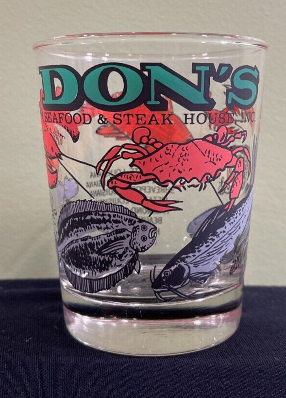 Vintage Don\'s Seafood & Steakhouse Rocks Bar Glass