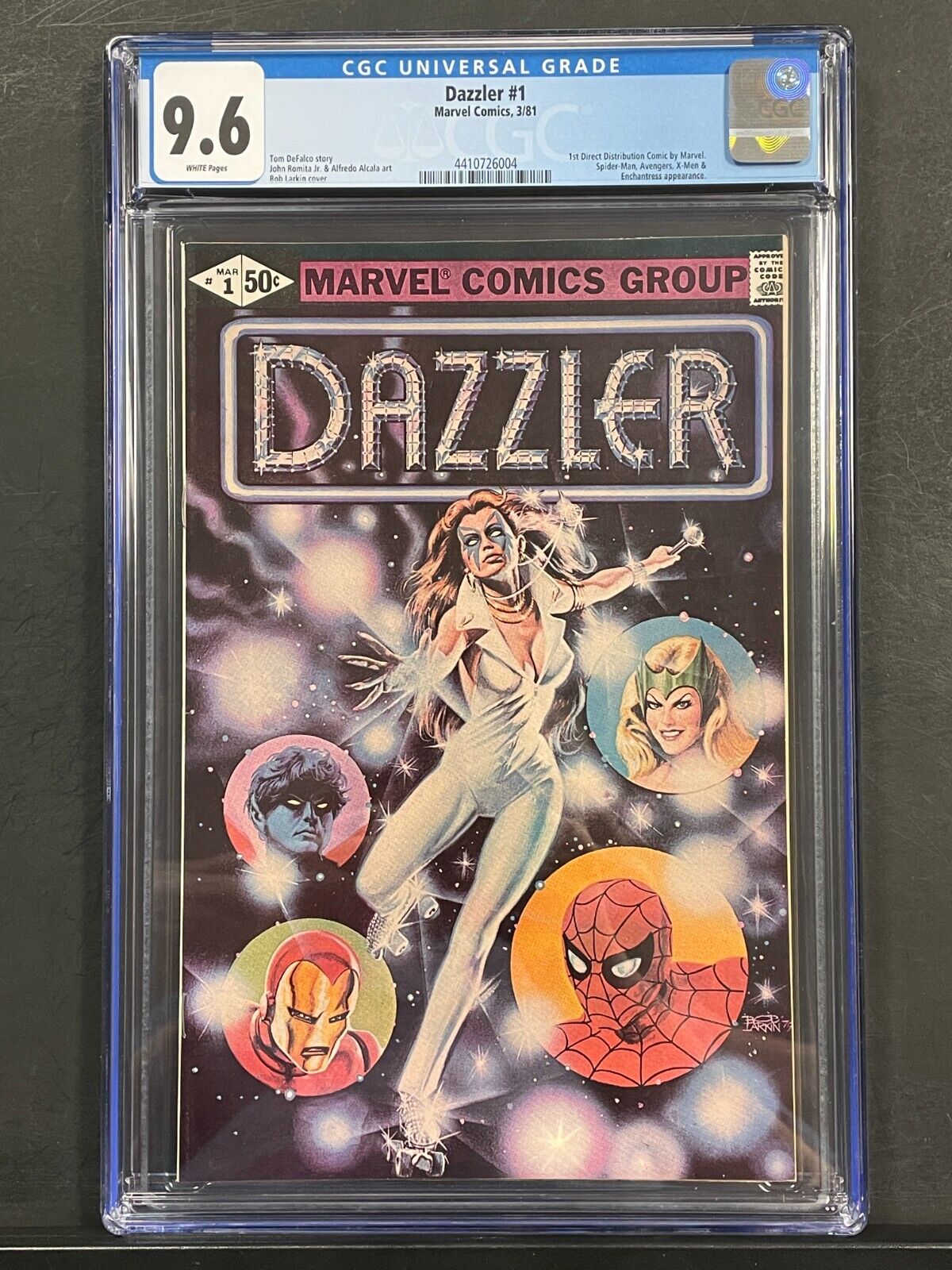 Dazzler #1 1st SOLO CGC 9.6 WHITE PAGES \'81 Spider-Man X-Men NM+ Swift Movie eh?
