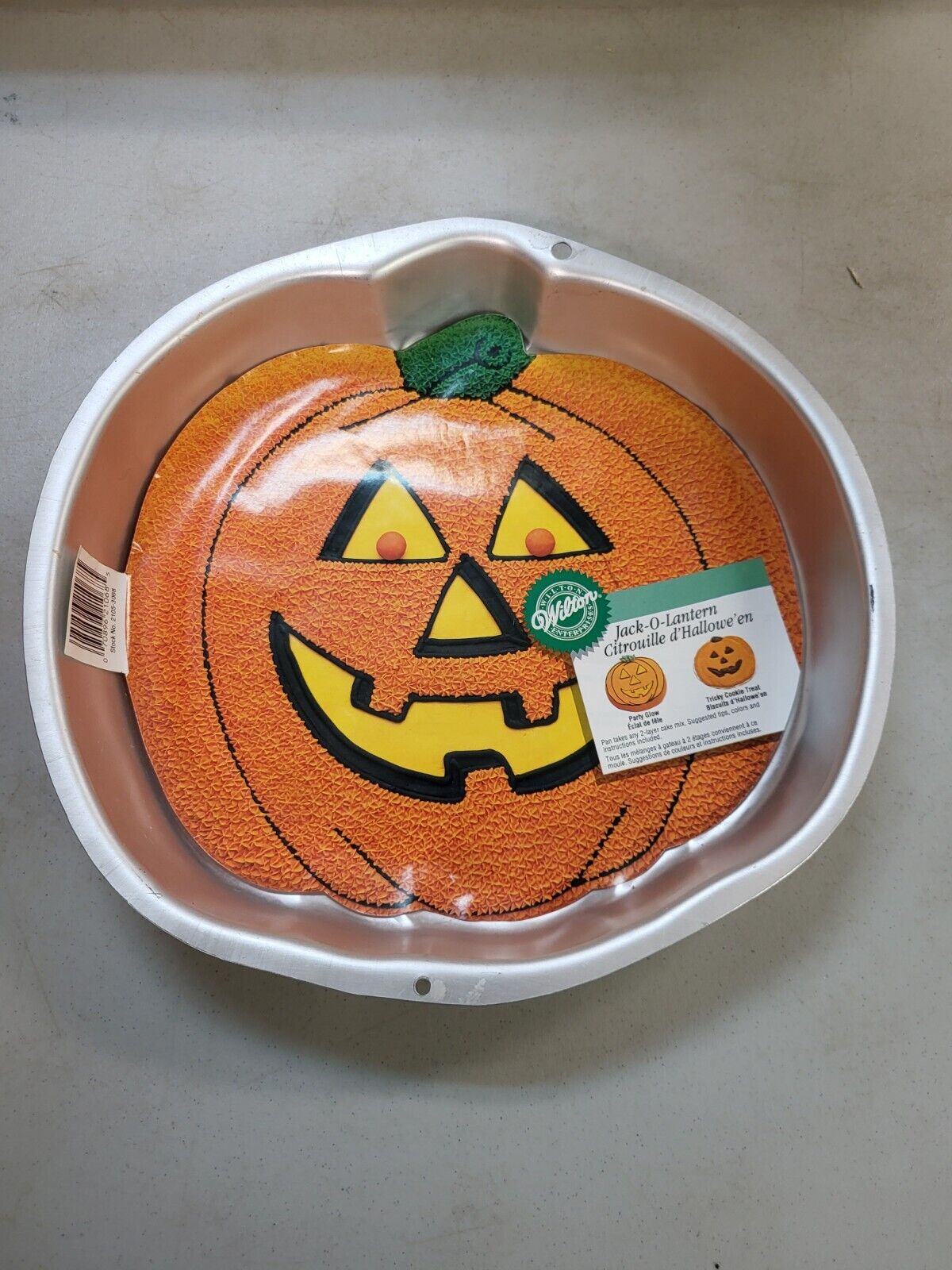 1995 Wilton Jack-O-Lantern Pumpkin Halloween Cake Baking Pan (2105-3068)