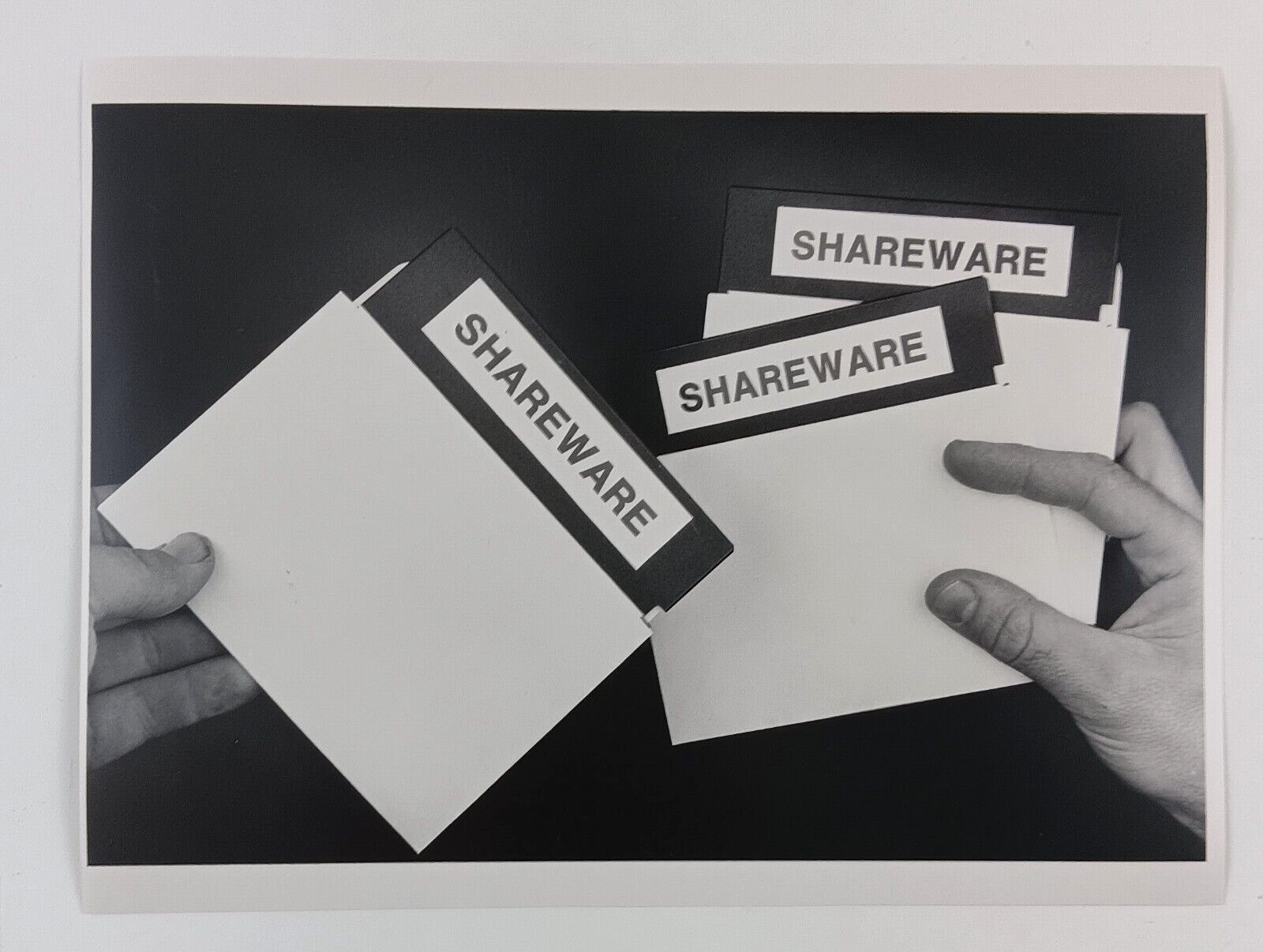 1989 Shareware Floppy Discs Computer Programming Vintage Press Photo