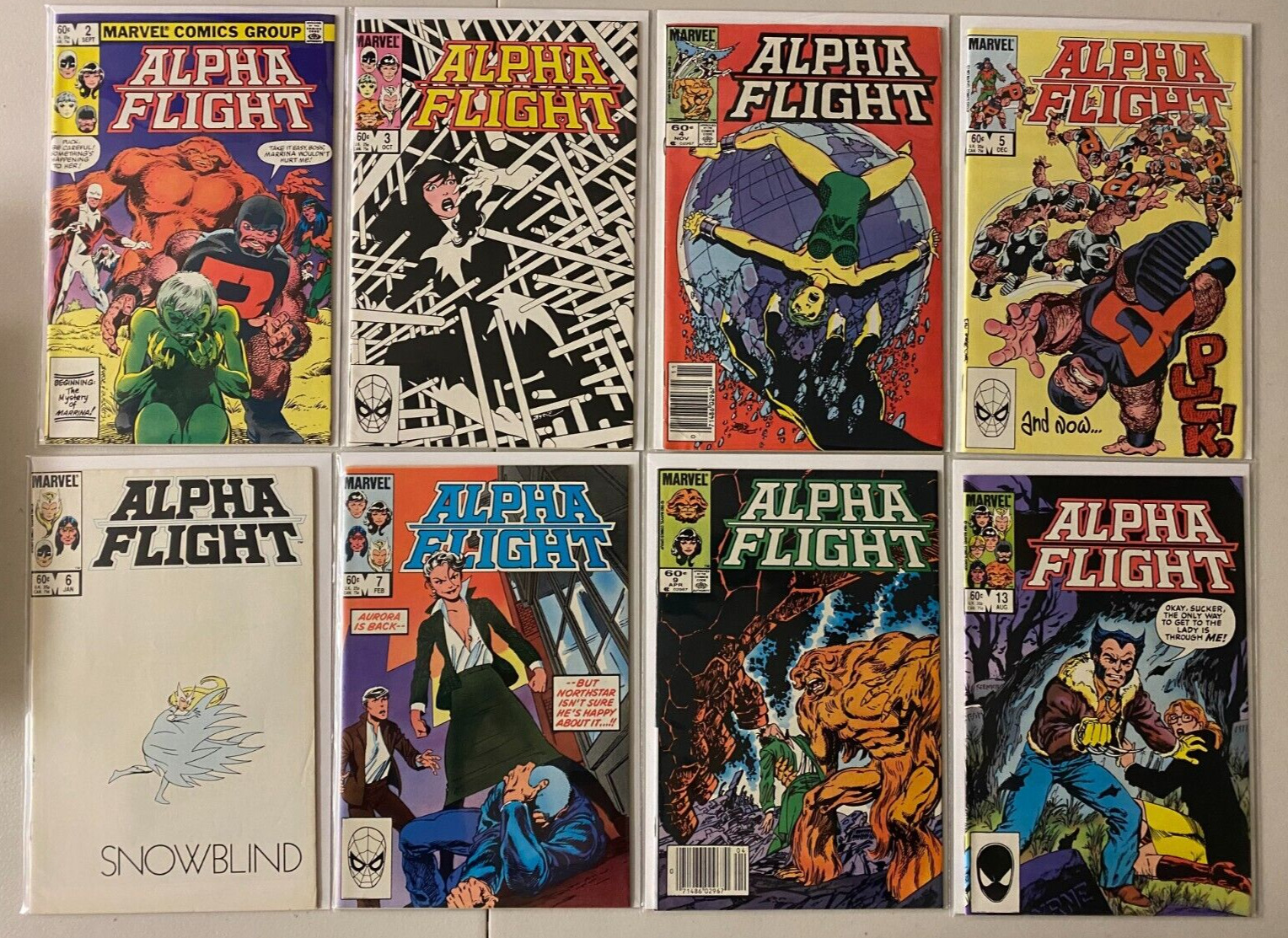 Alpha Flight lot #2-50 + 2 Annuals Marvel 35 pieces average 6.0 FN (1983-'87)