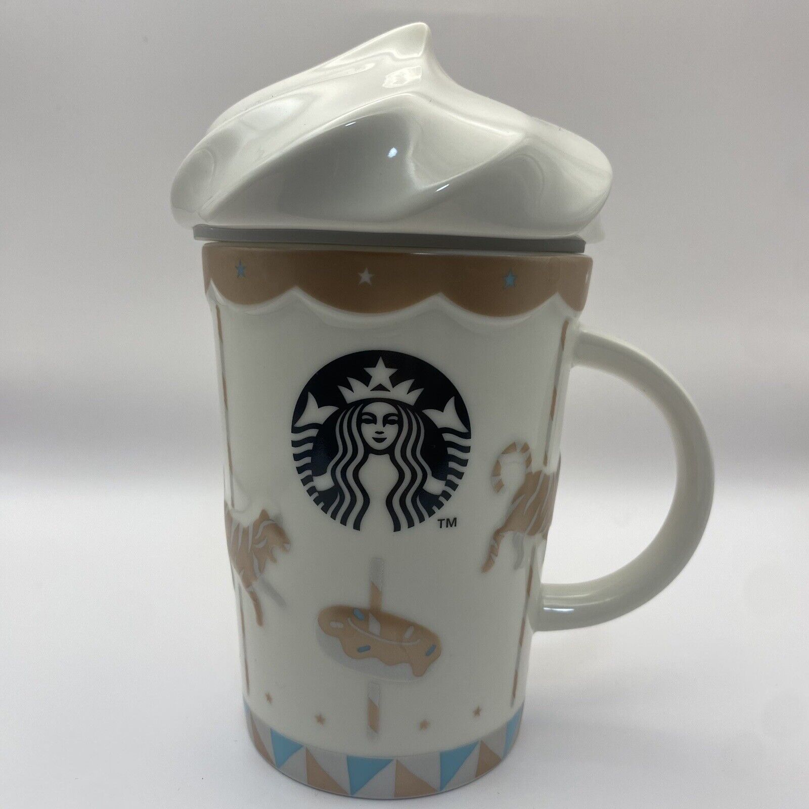 Starbucks 25th Anniversary Whip Lid Mug Carousel 355mL Limited Item Japan
