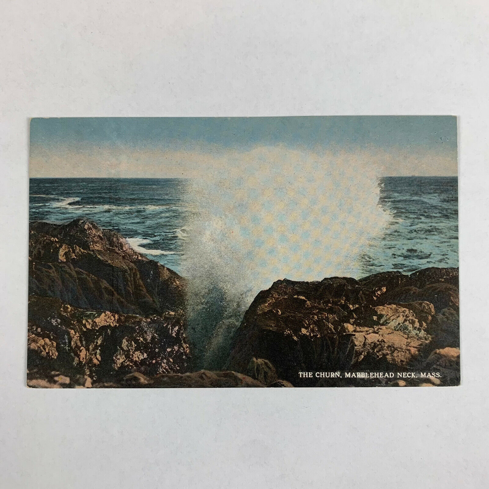 Postcard Massachusetts Marblehead MA Neck Churn Ocean Wave Sea 1910s