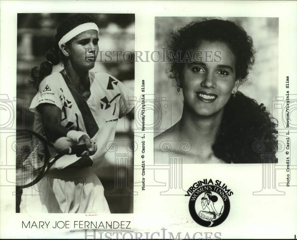 Press Photo Professional Tennis Player Mary Jo Fernandez of the United States
