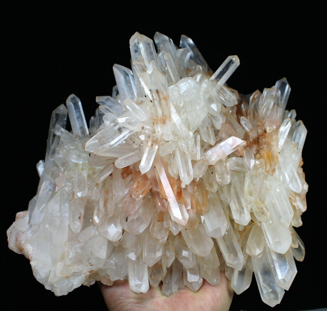 11.07lb Natural Beautiful white Quartz Crystal Cluster POINT Mineral Specimen