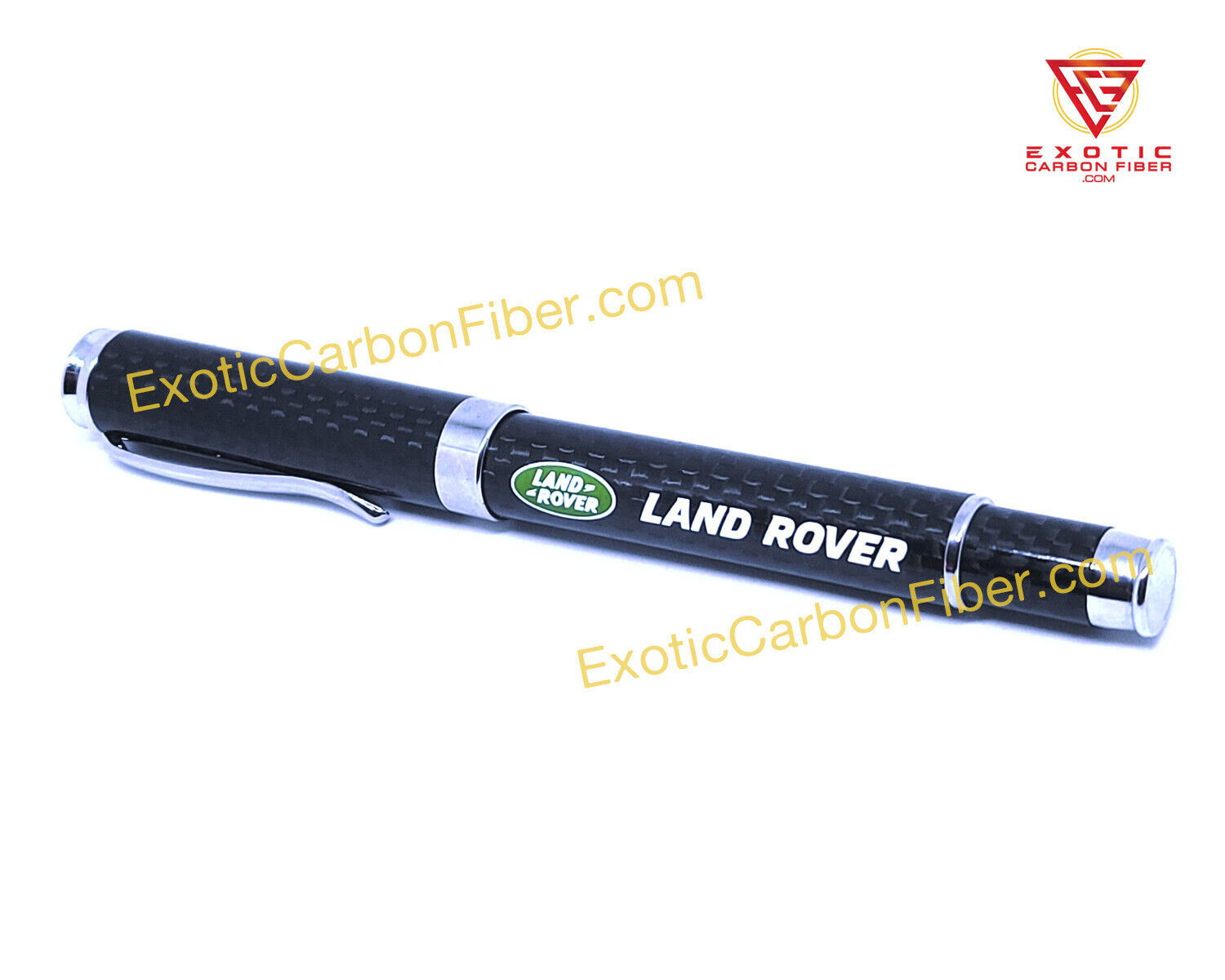 Land Rover Green Logo Carbon Fiber Ballpoint Pen - GREAT GIFT