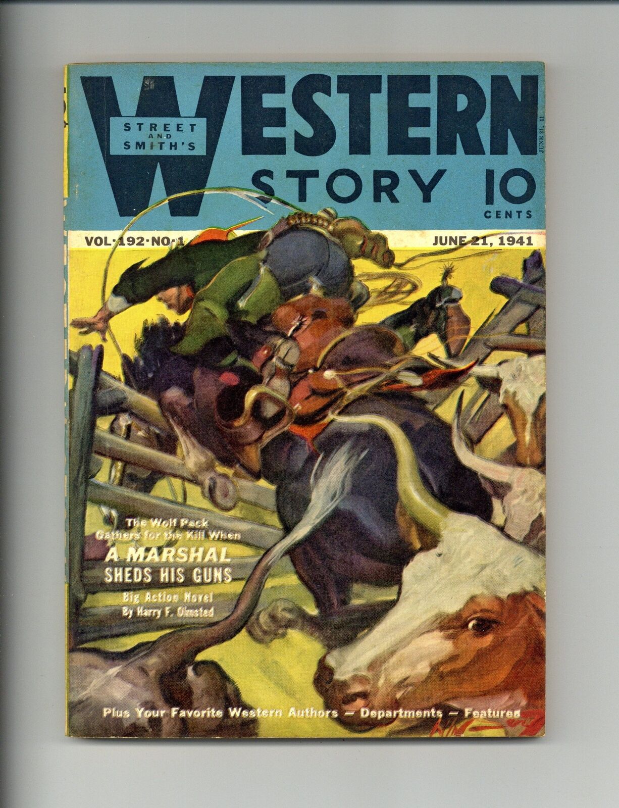 Western Story Magazine Pulp 1st Series Jun 21 1941 Vol. 192 #1 FN