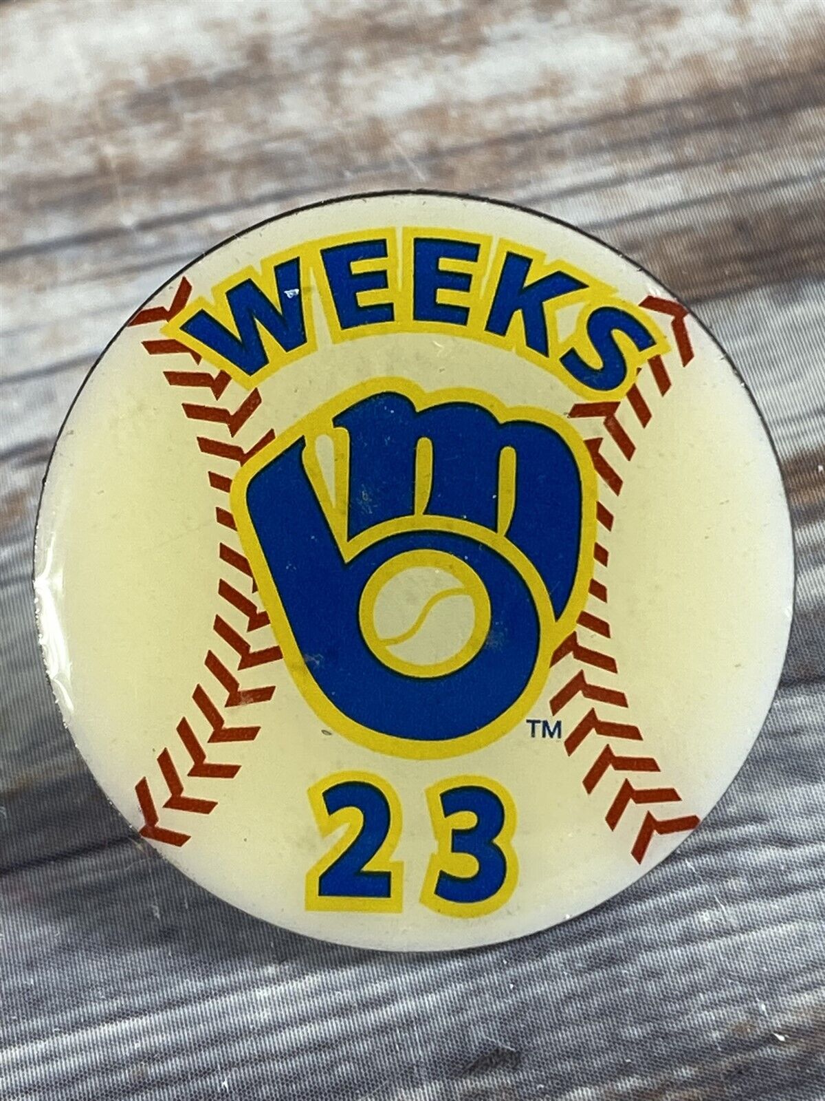 Milwaukee Brewers Rickie Weeks 23 Player Collectible Hat Lapel Pin MLB Baseball
