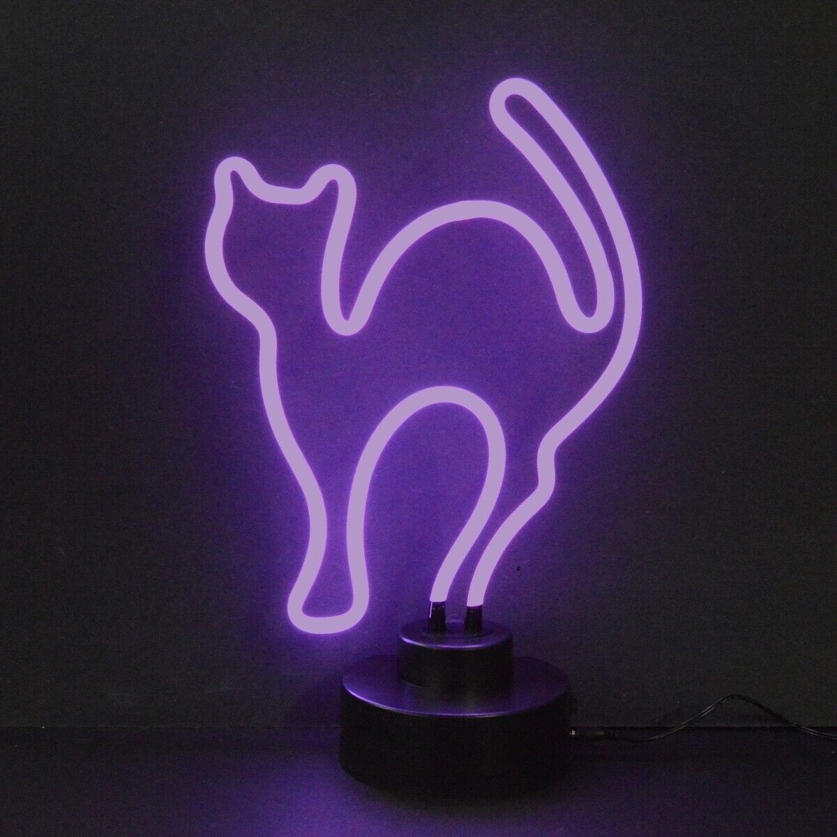 PURPLE CAT NEON SCULPTURE Lamp Sign
