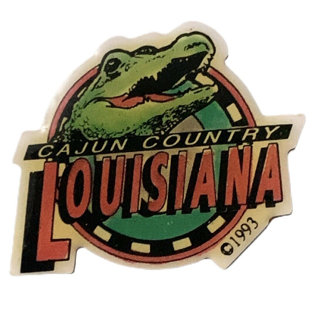 Vintage Cajun Country Louisiana Alligator Travel Souvenir Pin